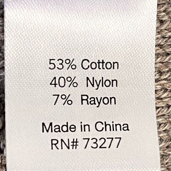 Sonoma Long Sleeve Cable Knit Raglan Sweater   Sz L   NWT - Picture 4 of 6